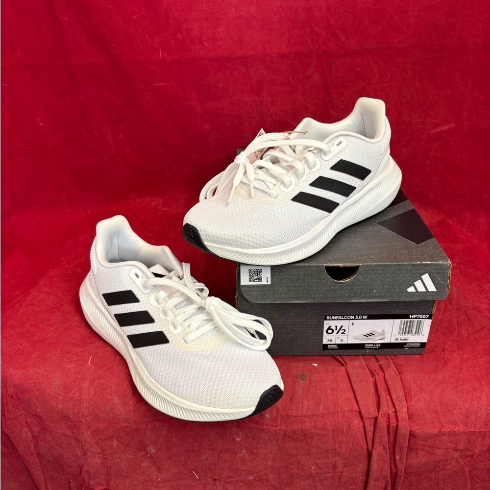 New: adidas Shoes/Sneakers: Runfalcon 3.0 W Black White Womens Sneakers Size 6.5